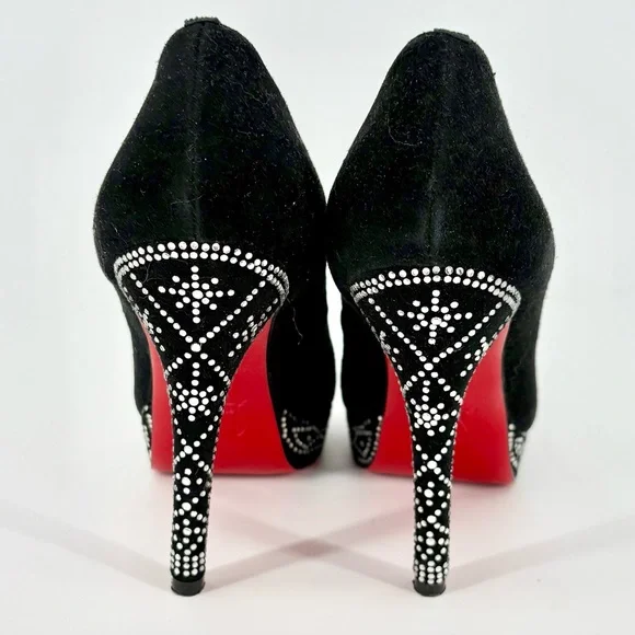 Christian Louboutin Eugenie Crystal Rhinestone Heels - Picture 5 of 14